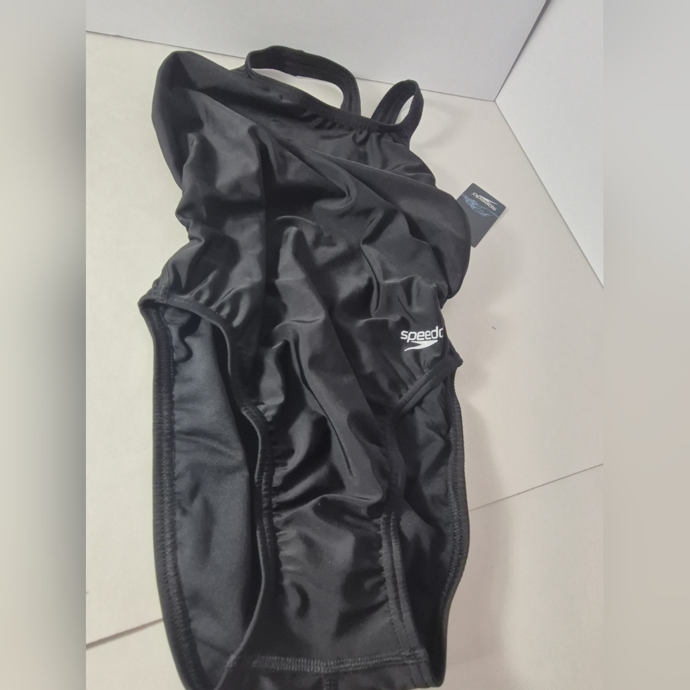 Speedo Team Black Swimsuit Sz 6/32 Women